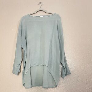 Oh My Gauze Seafoam Green Cotton Tunic Top